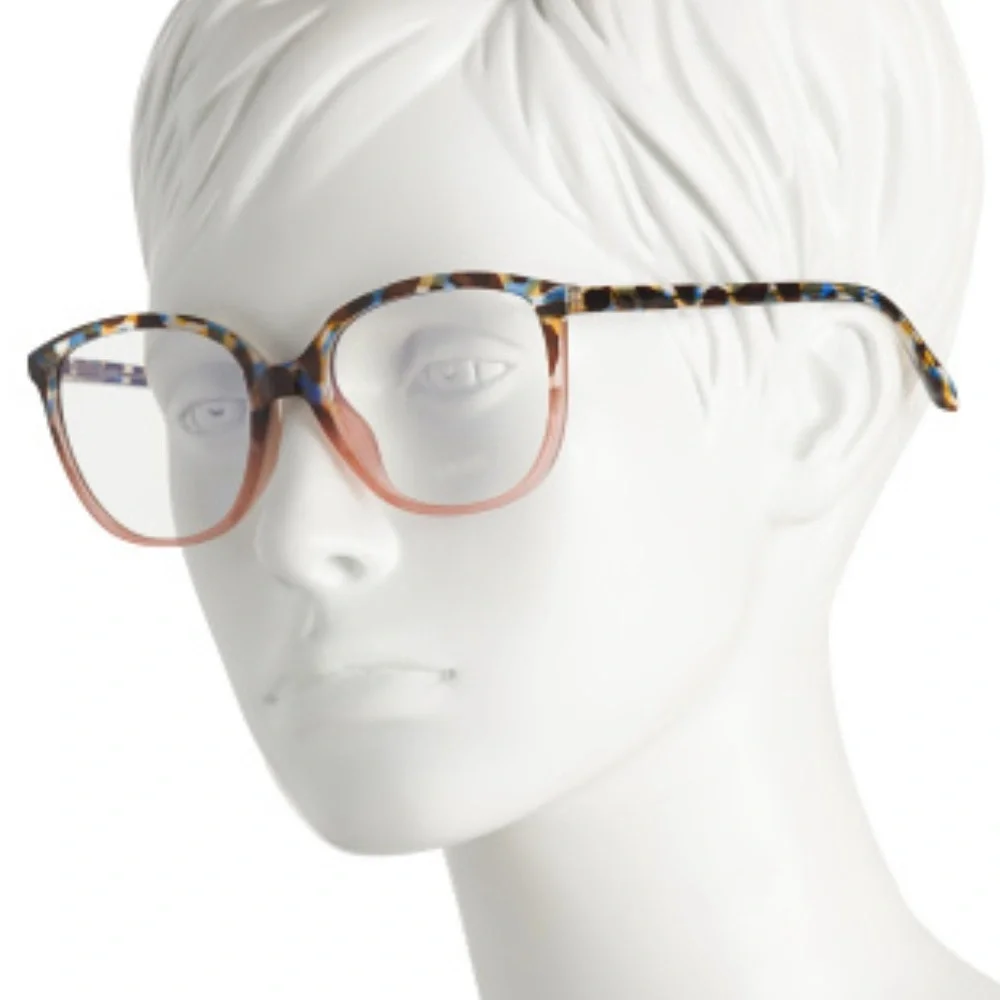 QUAY Call Me Blue Light Glasses Multi Blue Tortoise Pink Frame Bluelight Lens
